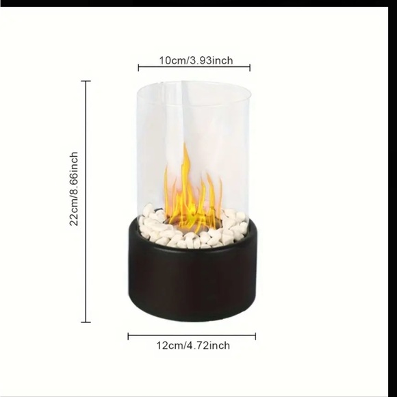 Tabletop Fireplace - Portable Alcohol Heating Stove for Indoor & Outdoor Decor - Picture 2 of 7